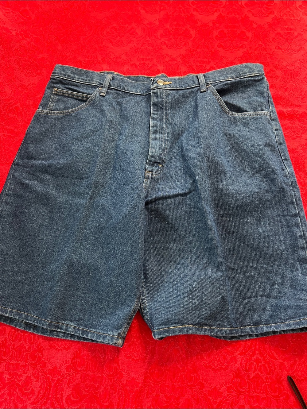 Wrangler Relaxed Fit Denim Shorts Men's Size 40 Blue Jean Shorts NWT 100% Cotton - Picture 4 of 7